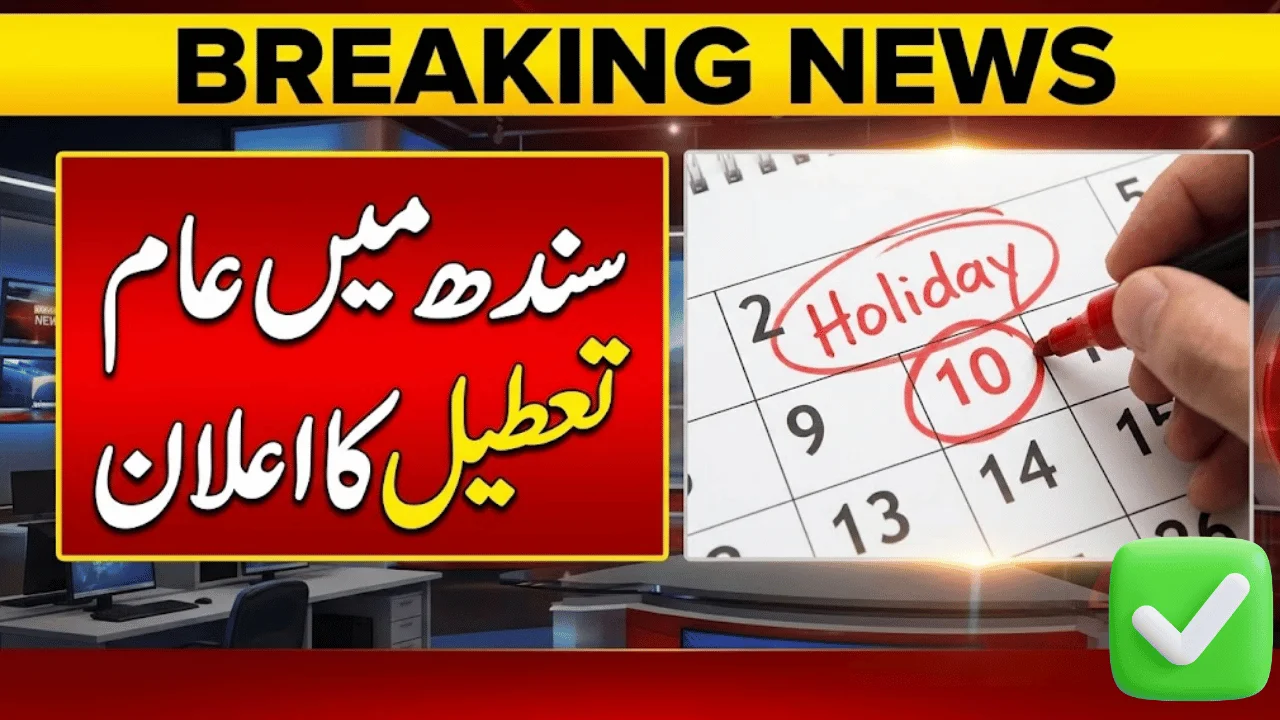 Sindh Govt Announces April 6 Holiday 2026